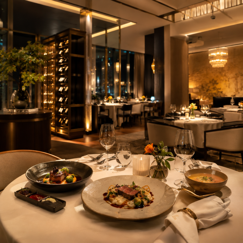 Nhà hàng ẩm thực cao cấp bên trong khách sạn Luxury BMT