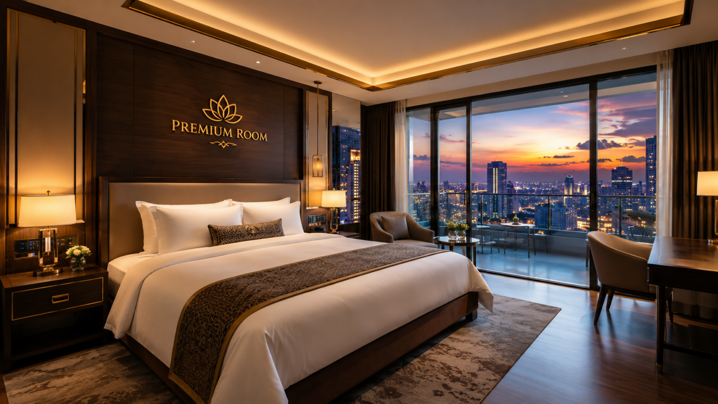 Phòng Premium Hướng Phố View Đẹp Nhất | LuxyryBMT